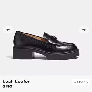Black Leather Loafer
